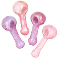 Load image into Gallery viewer, 4CT BUNDLE - Milky Spotted Glass Spoon Pipes - 3.75"-4" / Assorted Colors and Styles
