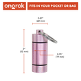 Load image into Gallery viewer, Ongrok Small Storage Keychain by Smoke Drop - view 8 | Buddy Brandz
