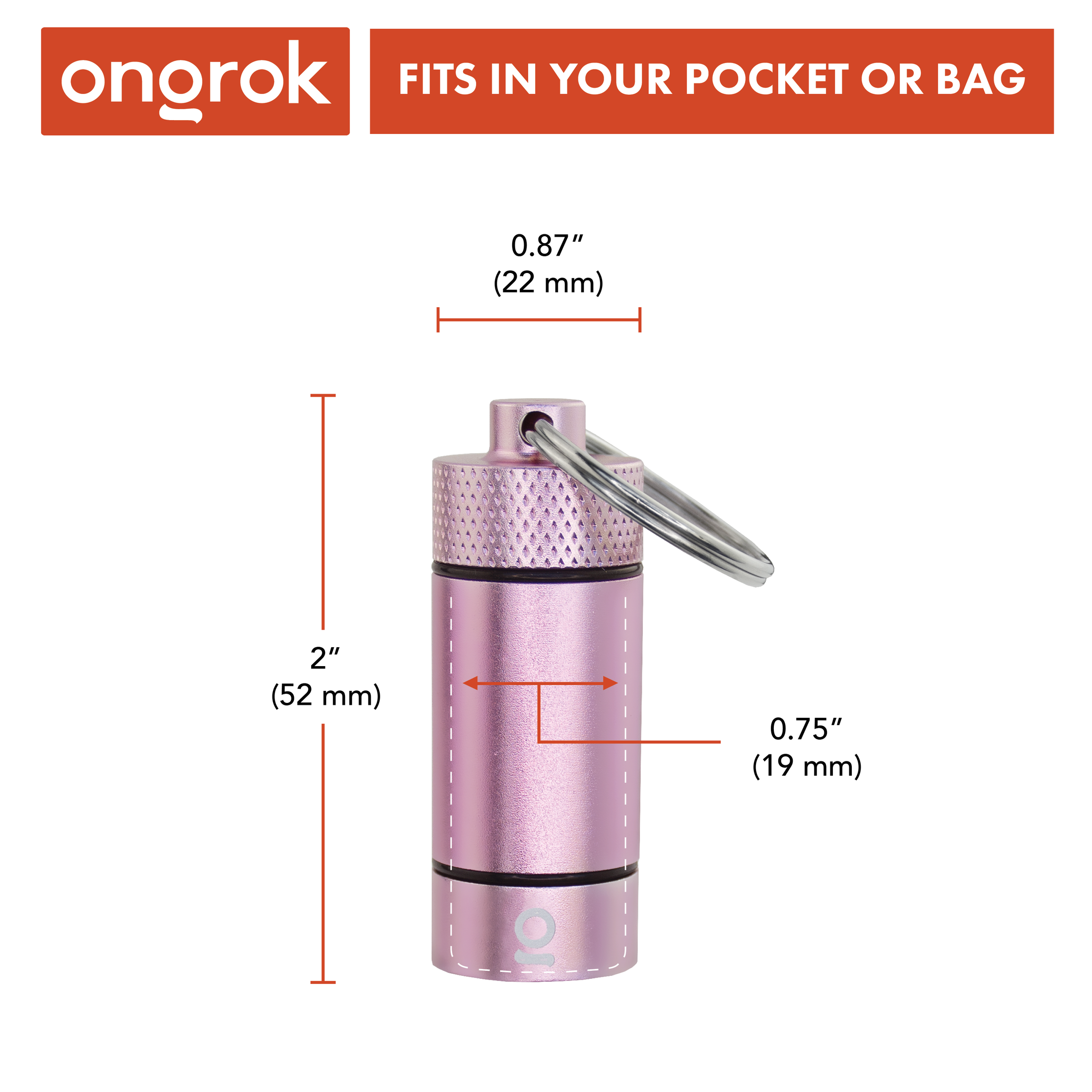 Ongrok Small Storage Keychain by Smoke Drop - view 8 | Buddy Brandz