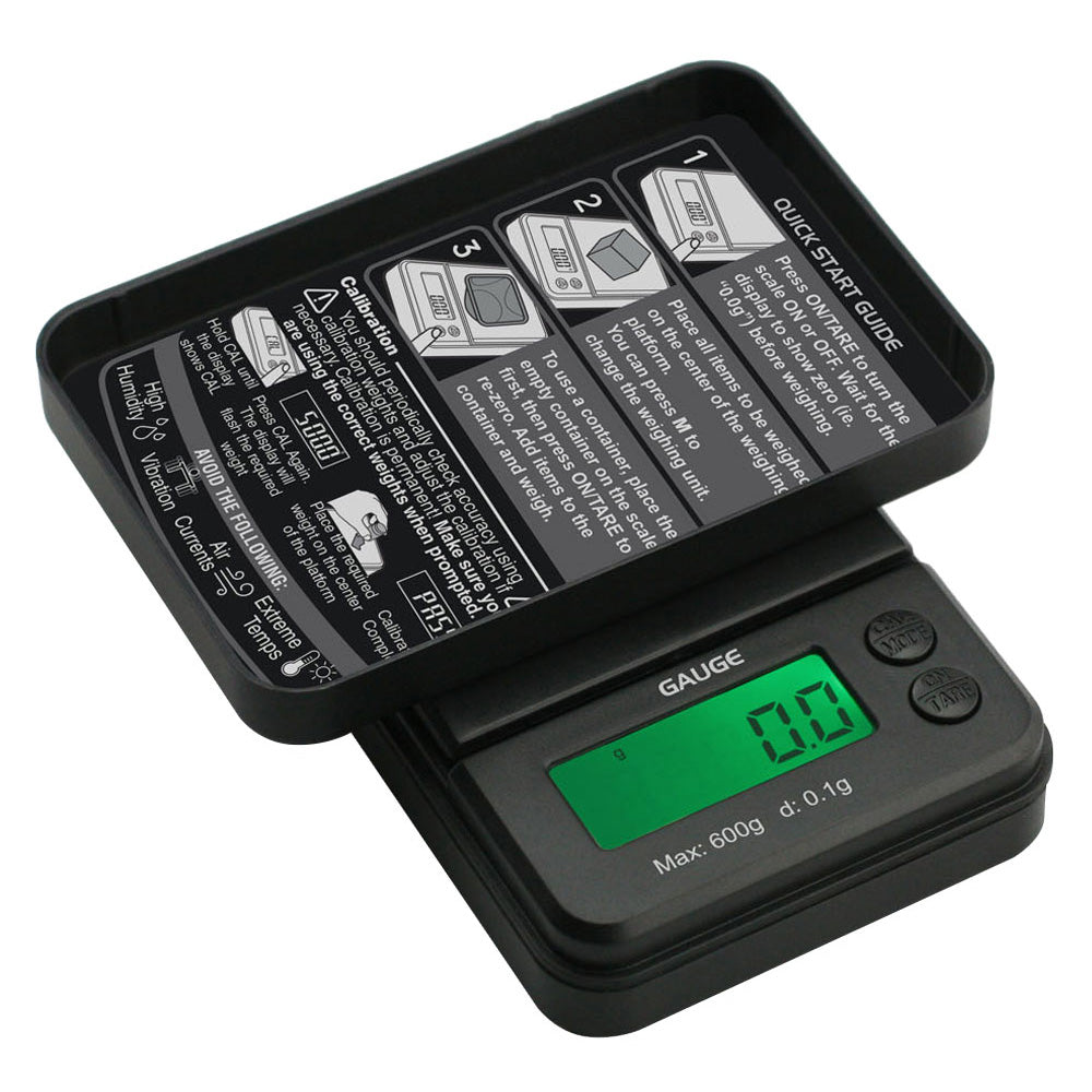 Truweigh Gauge Digital Mini Scale | 600g x 0.1g by Smoke Drop | Buddy Brandz