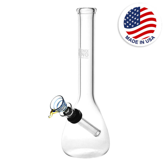 Phoenix Rising Classic Beaker Water Pipe - 8.25"/Colors Vary by Smoke Drop | Buddy Brandz | Buddy Brandz