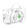 Load image into Gallery viewer, SeshGear Old School Camera Glass Hand Pipe - 3.75" / Clear by Smoke Drop | Buddy Brandz
