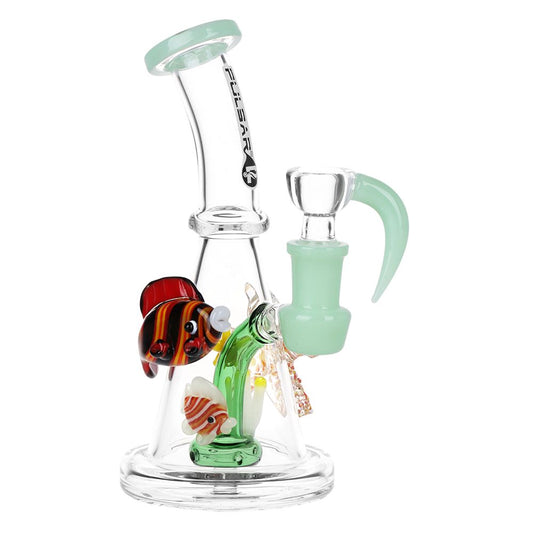 Pulsar Just Keep Swimming Glass Water Pipe - 6.5" | Buddy Brandz