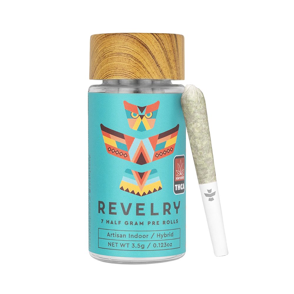 Revelry Premium Indoor THCA Pre-Rolls | 0.5g | 7pc Pack by Smoke Drop - view 9 | Buddy Brandz