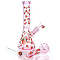 Load image into Gallery viewer, Pulsar Fruit Series Strawberry Cough Herb Pipe Glow Duo - 10" / 14mm F by Smoke Drop | Buddy Brandz
