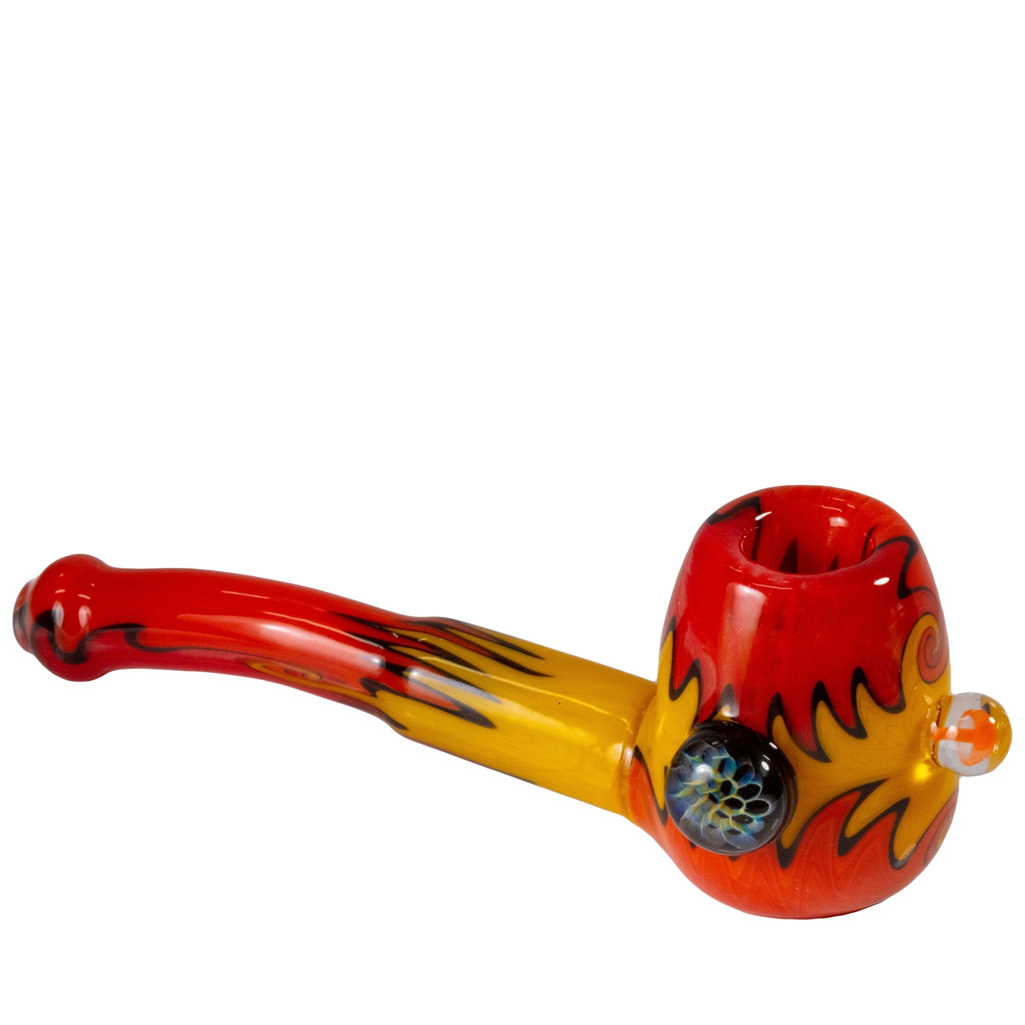 Headdy Old School Sherlock w/ Marbles (Various Colors) by Smoke Drop - view 13 | Buddy Brandz