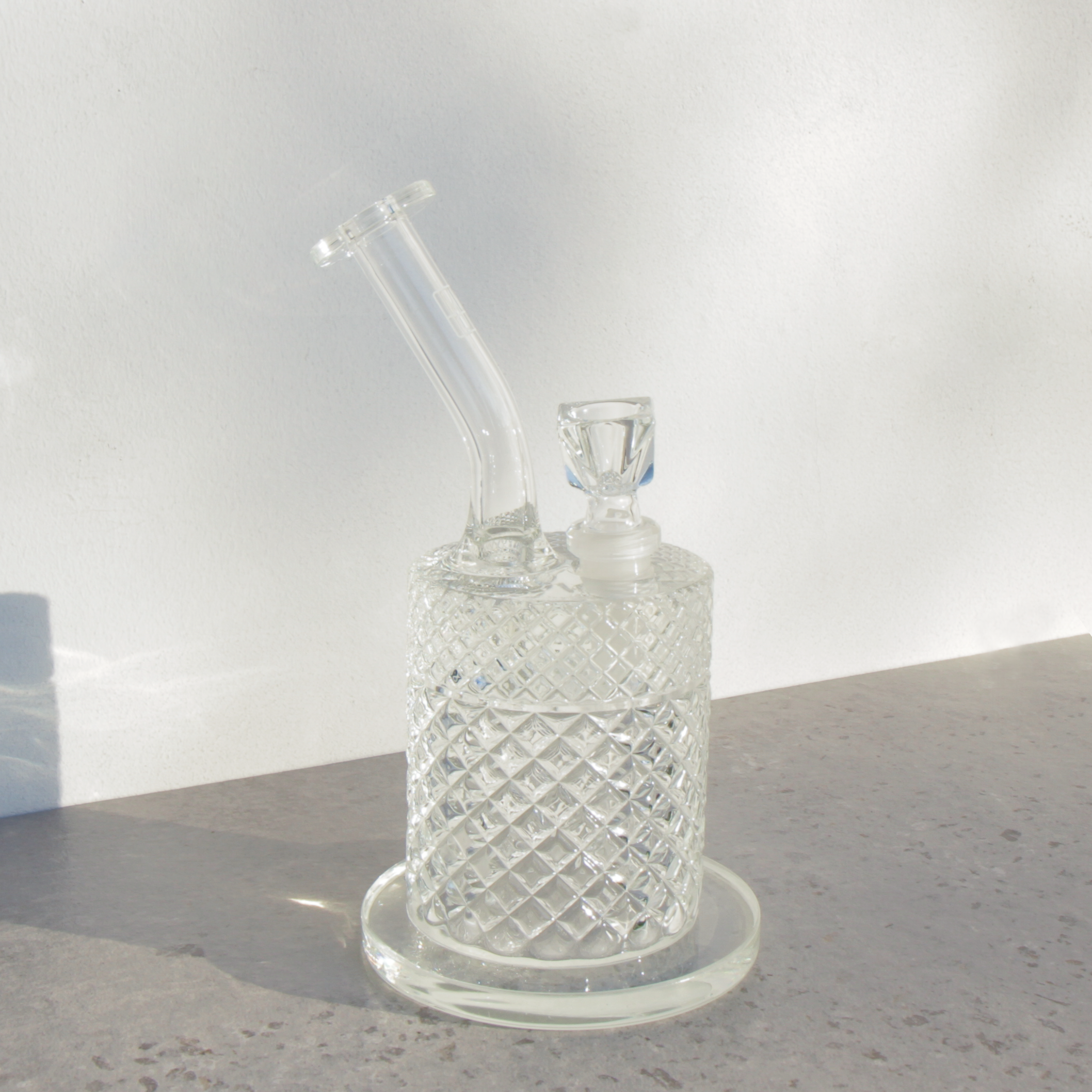 Jane West Twenties Collection Water Pipe | Clear by Smoke Drop - view 3 | Buddy Brandz