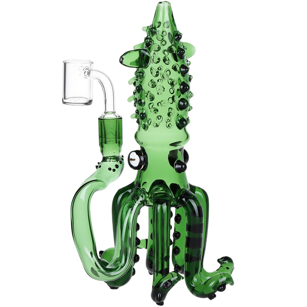 Spiny Squid Glass Dab Rig - 9" by Smoke Drop - view 2 | Buddy Brandz