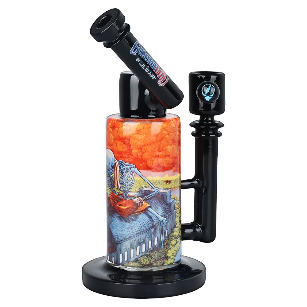 Grateful Dead x Pulsar Inside Print Water Pipe - 8.5" / Boxer by Smoke Drop | Buddy Brandz