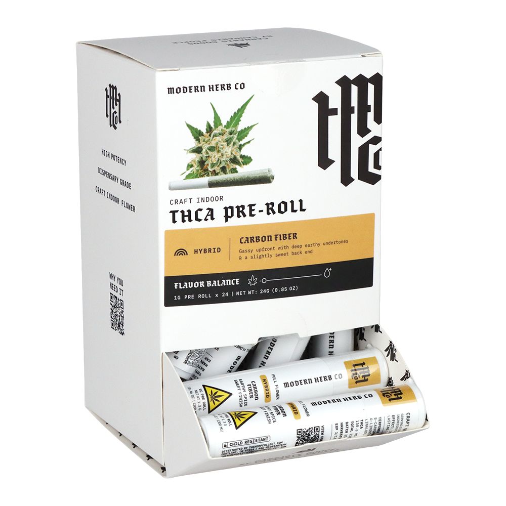 Modern Herb Co THCA Pre-Roll | 1g | 24ct Display by Smoke Drop - view 4 | Buddy Brandz