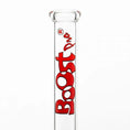 Load image into Gallery viewer, Boost | 17" Red Beaker Base Glass Water Pipe by Smoke Drop - view 2 | Buddy Brandz
