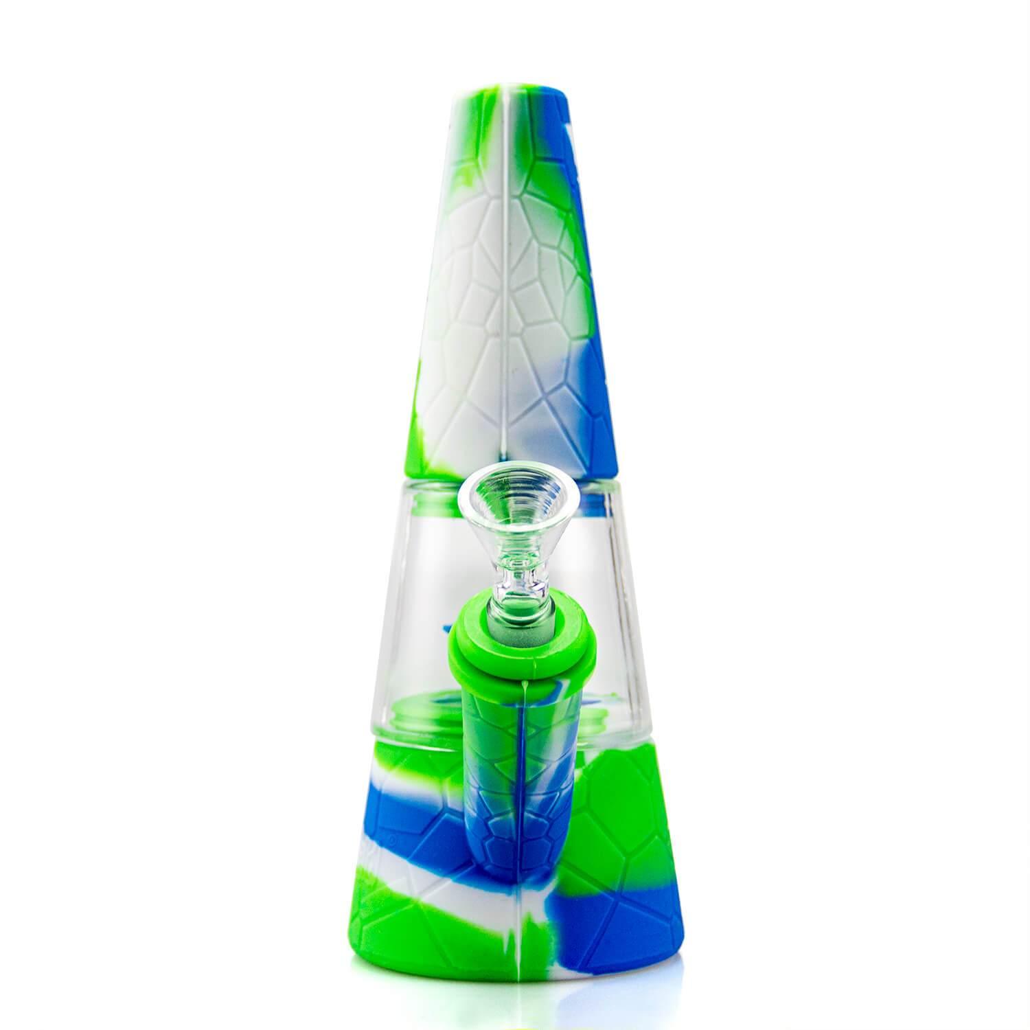 Fountain Silicone and Glass Bong