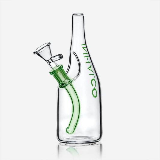 Sake Bottle Glass Water Bong | Buddy Brandz