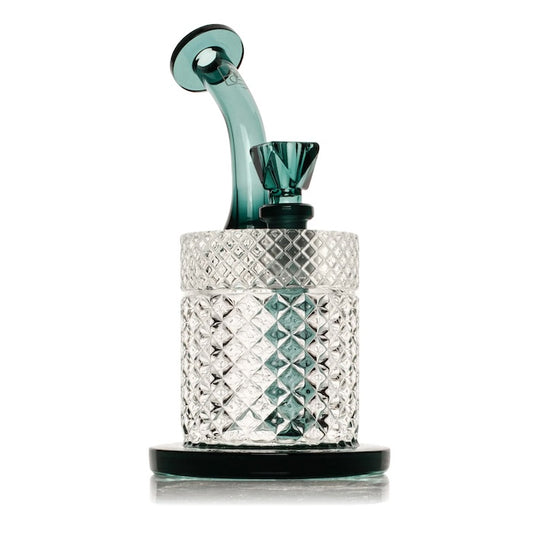 Jane West Twenties Collection Water Pipe | Teal by Smoke Drop | Buddy Brandz | Buddy Brandz