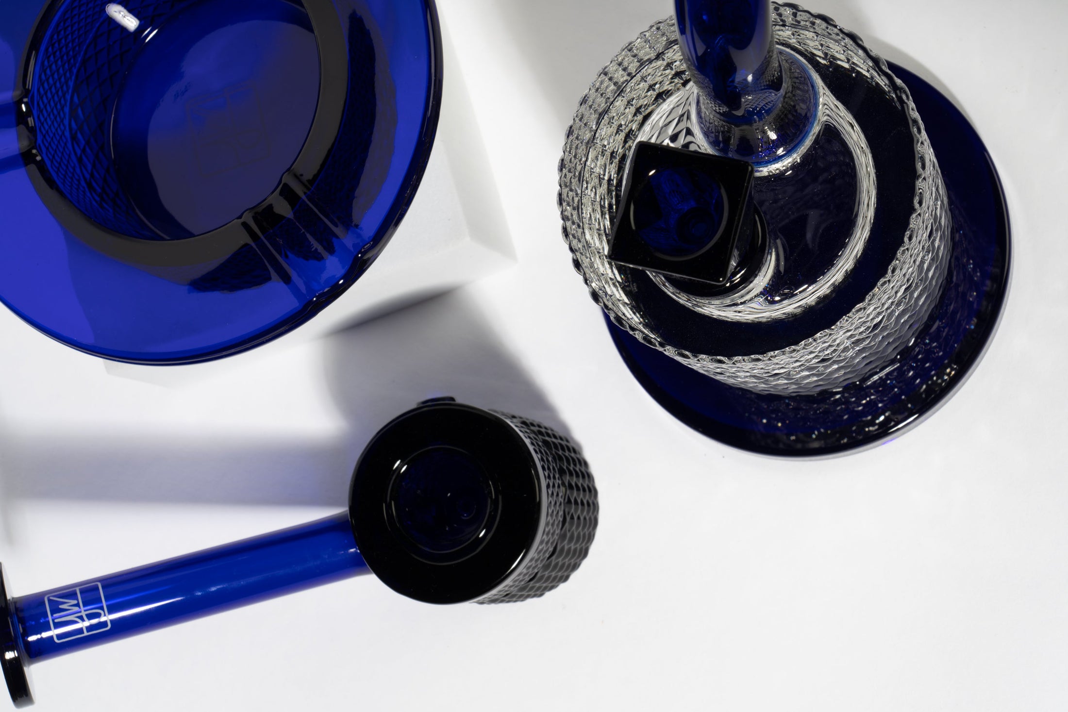 Twenties Collection Water Pipe | Cobalt by Jane West - view 7 | Buddy Brandz