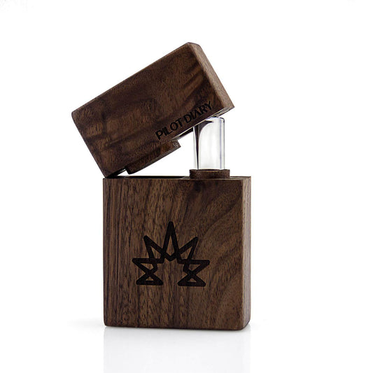 Wood Dugout With Glass One Hitter Pipe | Buddy Brandz