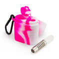Load image into Gallery viewer, Pink Silicone Dugout One Hitter Set
