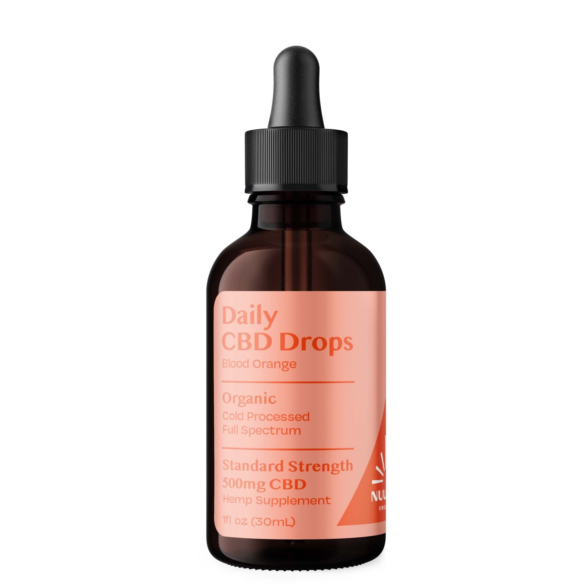 Organic Daily CBD Drops - Blood Orange 500mg Full Spectrum by Smoke Drop - view 2 | Buddy Brandz