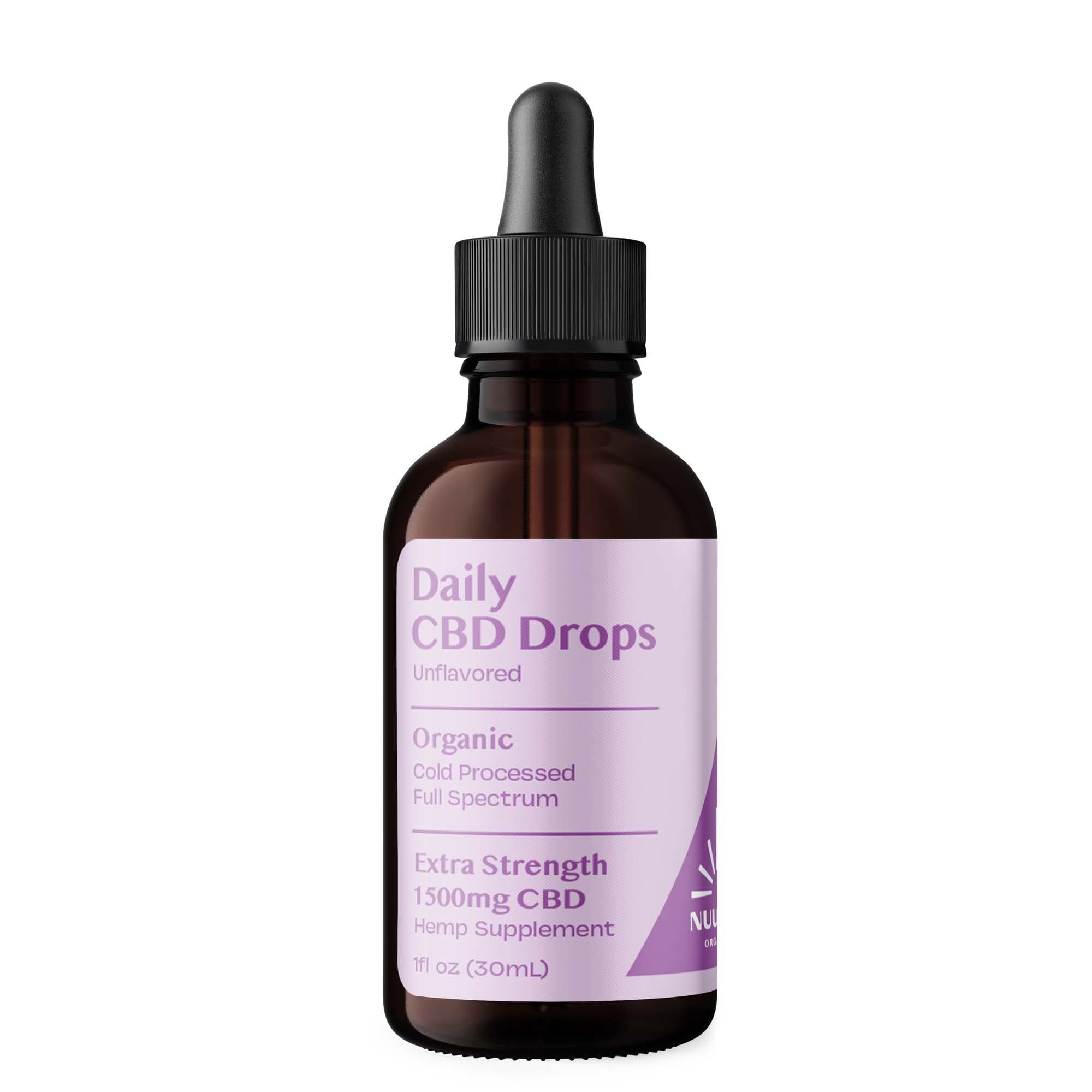 Organic Daily CBD Drops - Unflavored 1500mg Full Spectrum by Smoke Drop - view 2 | Buddy Brandz