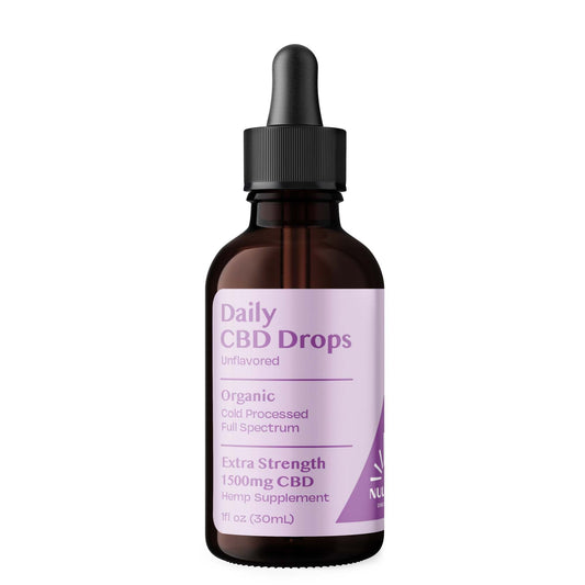 Organic Daily CBD Drops - Unflavored 1500mg Full Spectrum by Smoke Drop - view 2 | Buddy Brandz - alternate view | Buddy Brandz