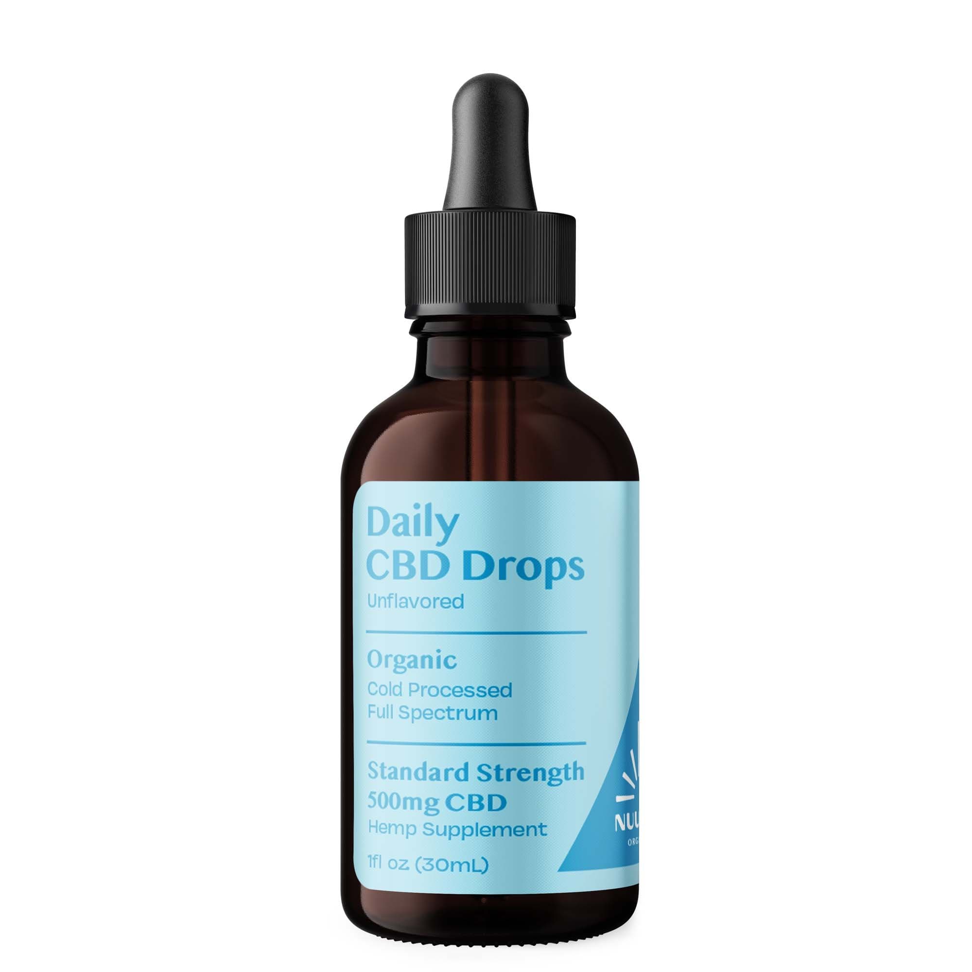 Organic Daily CBD Drops - Unflavored 500mg Full Spectrum by Smoke Drop - view 2 | Buddy Brandz