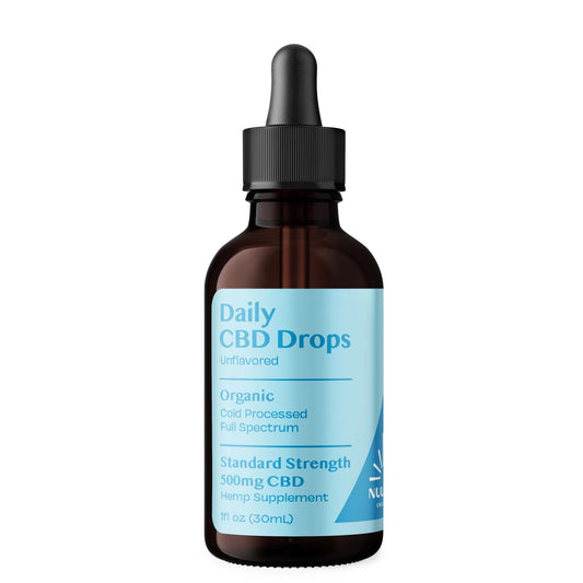 Organic Daily CBD Drops - Unflavored 500mg Full Spectrum by Smoke Drop - view 2 | Buddy Brandz - alternate view | Buddy Brandz