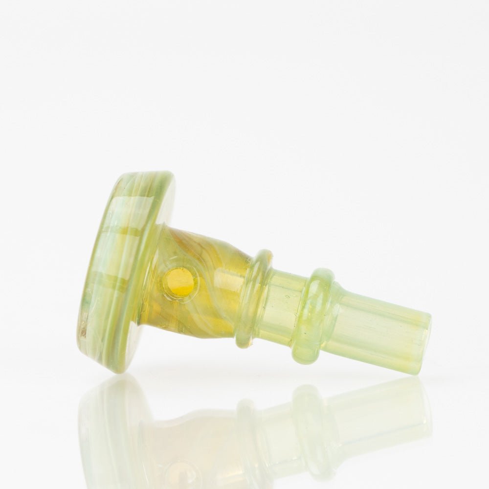 Empire Glassworks PuffCo Peak Pro 3D XL Chamber Glass Joystick Cap - Algae