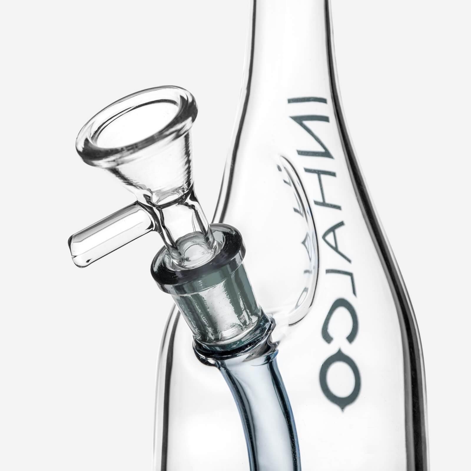 Sake Bottle Glass Water Bong