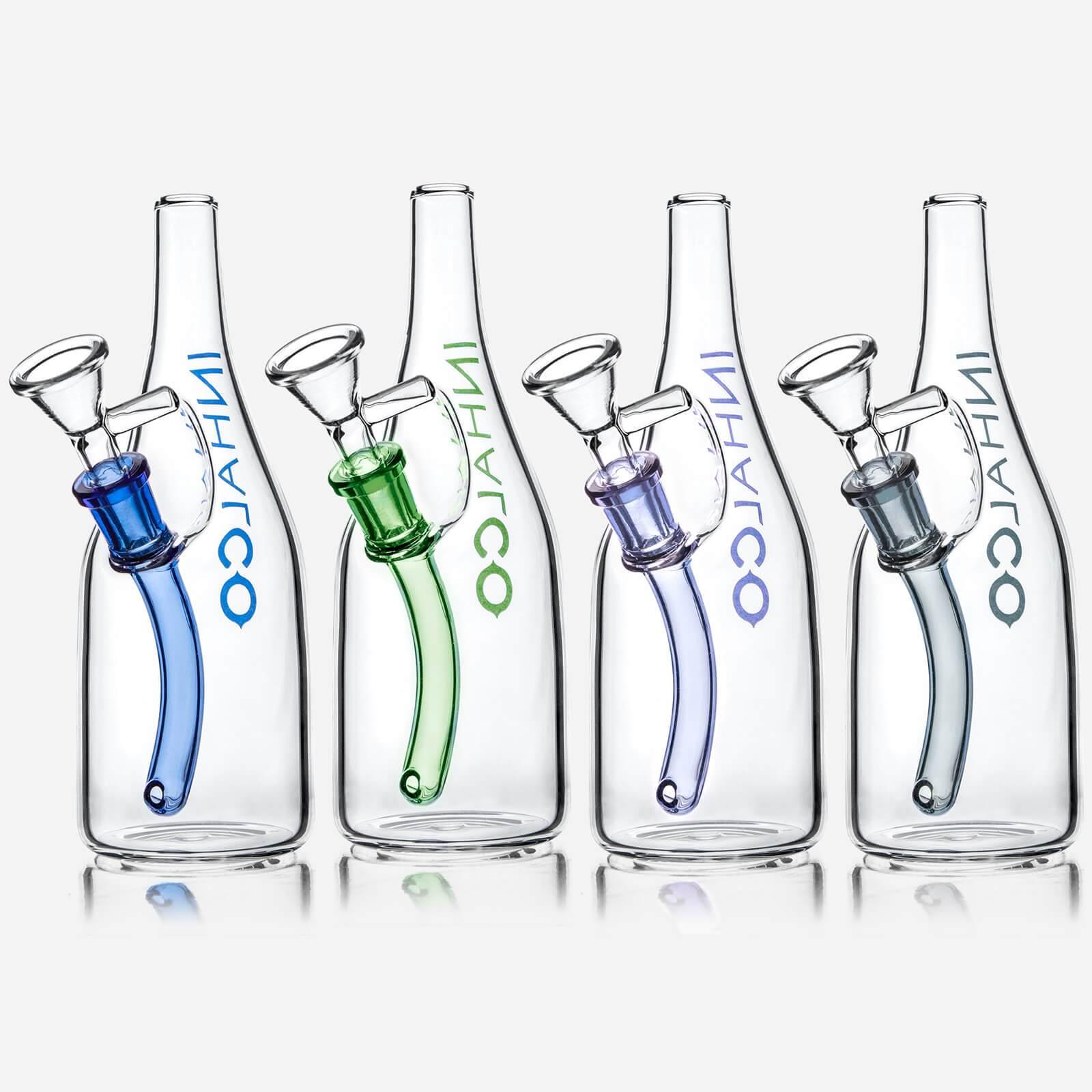 Sake Bottle Glass Water Bong