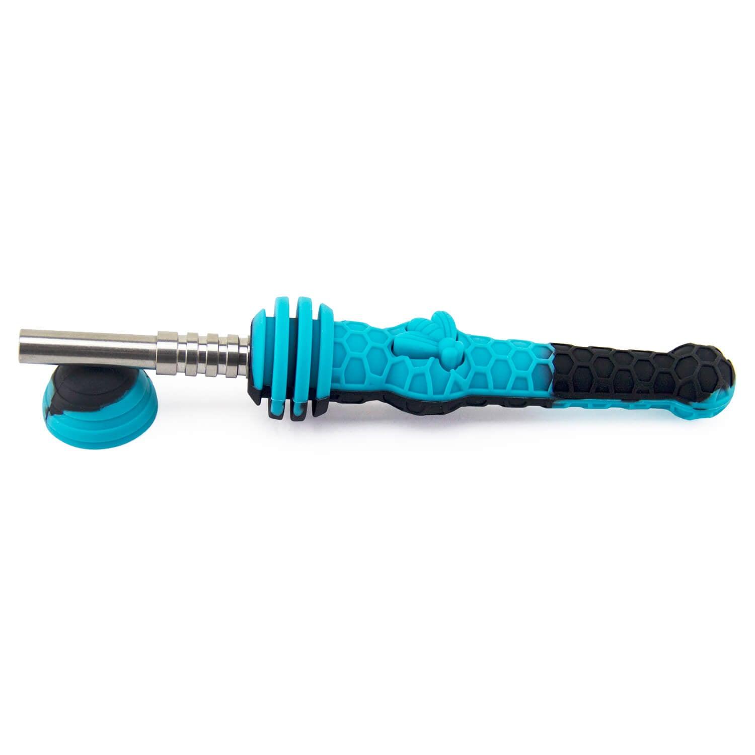 Silicone Dab Straw with Cap