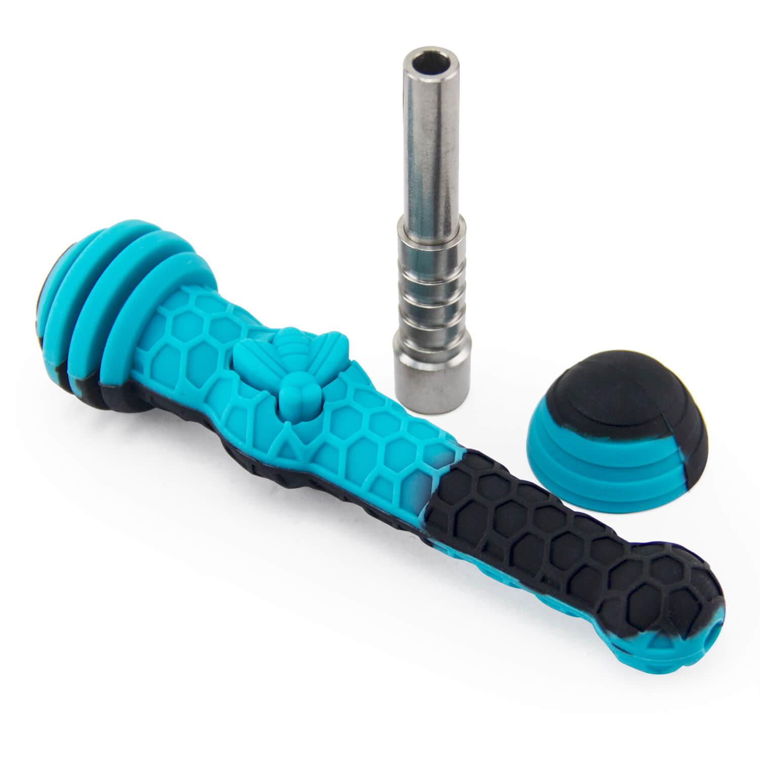 Silicone Dab Straw with Cap