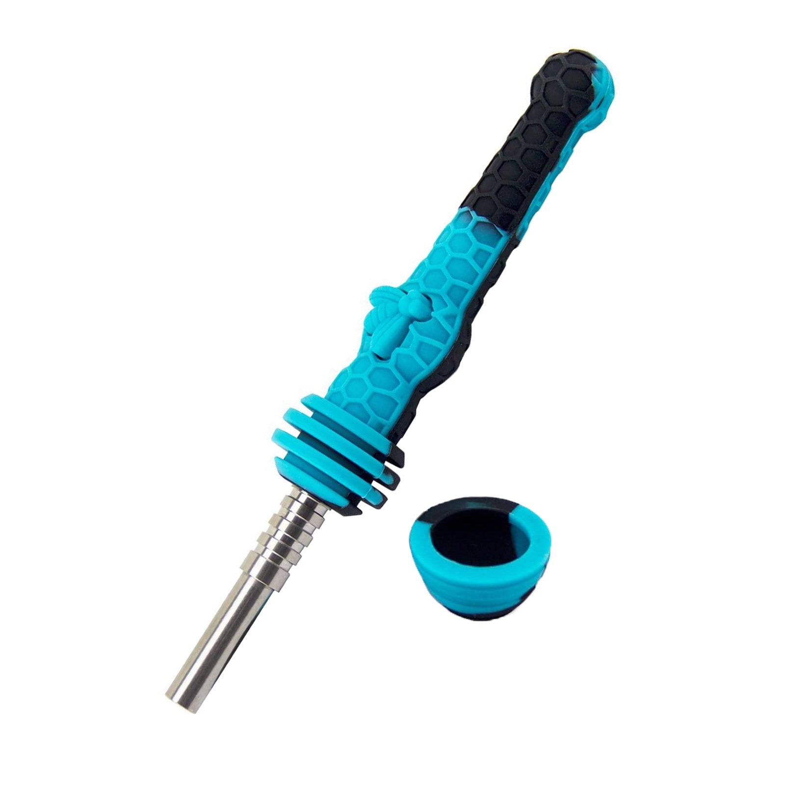 Silicone Dab Straw with Cap