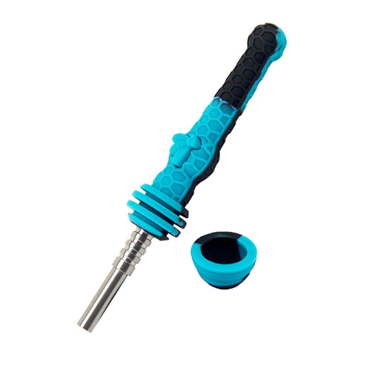 Silicone Dab Straw with Cap | Buddy Brandz