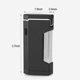 Load image into Gallery viewer, Silver Double Jet Torch Lighter
