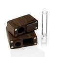 Load image into Gallery viewer, Wood Dugout With Glass One Hitter Pipe
