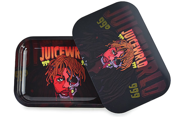 3D Holographic Metal Rolling Tray w/ Magnetic Lid (Design 36) by BDD Wholesale | Buddy Brandz