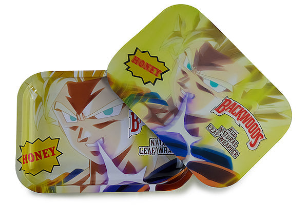 3D Holographic Metal Rolling Tray w/ Magnetic Lid (Design 6) by BDD Wholesale | Buddy Brandz