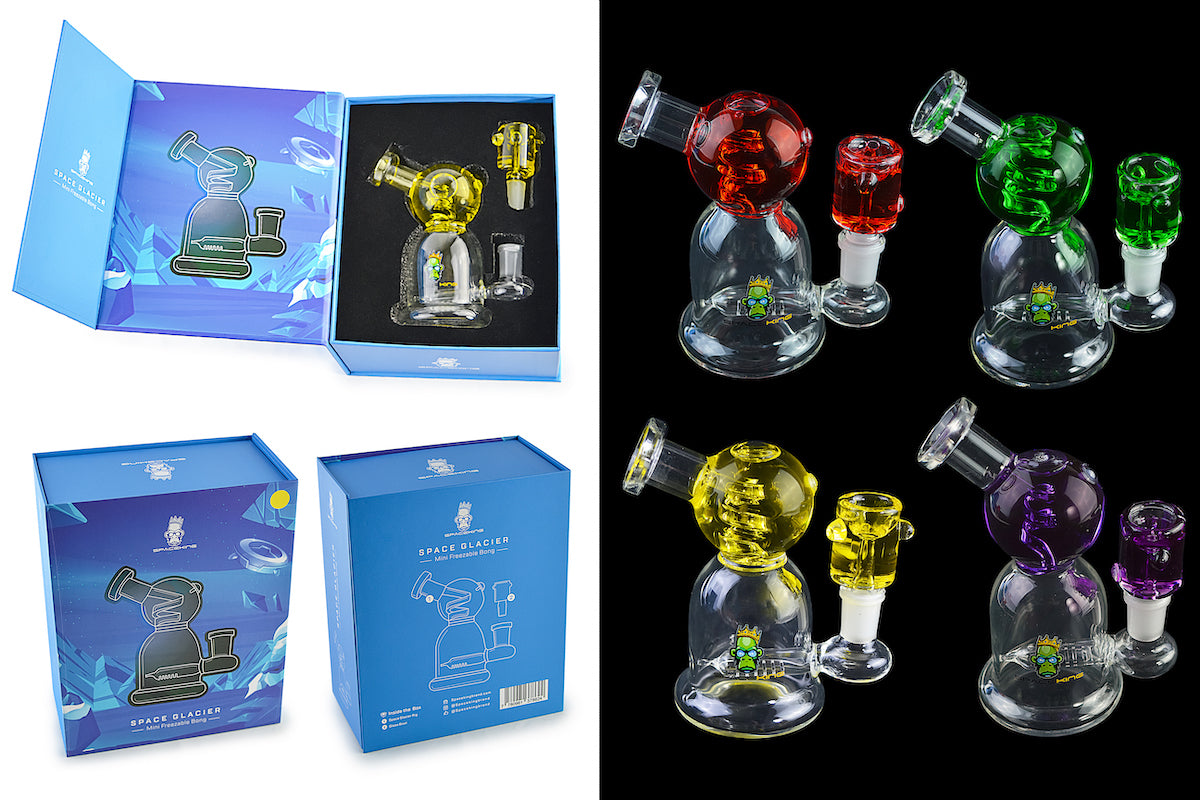 Space King Glass - 'Space Glacier' Freezable Bong by Space King - view 9 | Buddy Brandz
