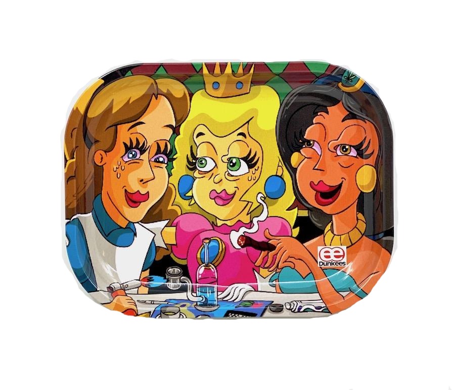 Original Art - Dunkees 'Dabbed Out Princess' Tray by Dunkees - view 2 | Buddy Brandz