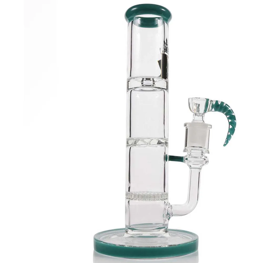 MK Glass Horn Bowl Straight Tube Water Pipe by MK Glass | Buddy Brandz | Buddy Brandz