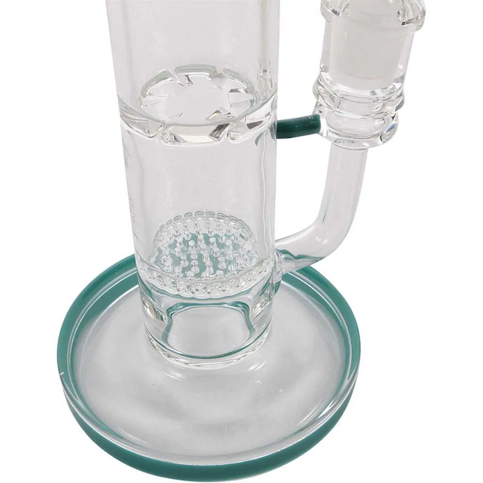 MK Glass Horn Bowl Straight Tube Water Pipe by MK Glass - view 5 | Buddy Brandz