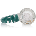 Cargar la imagen en la vista de la galería, MK Glass Horn Bowl Straight Tube Water Pipe by MK Glass - view 6 | Buddy Brandz
