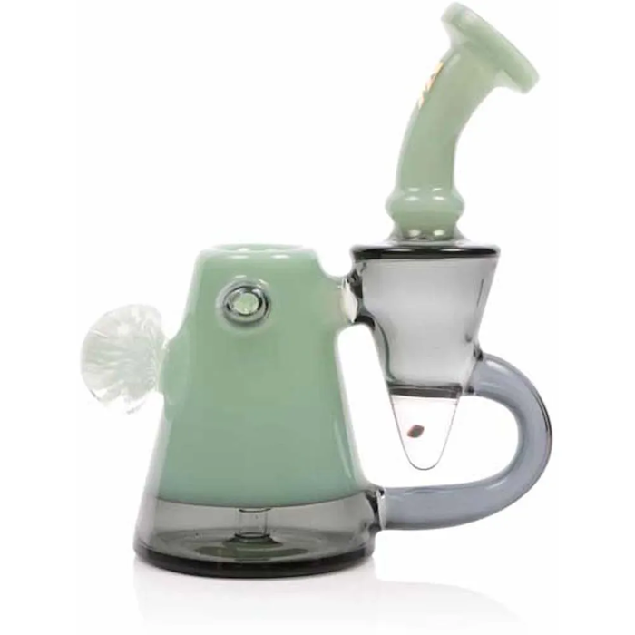 MK Glass Sky Bubbler Recycler by MK Glass - view 3 | Buddy Brandz