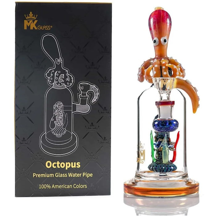 MK Glass Premium Octopus Water Pipe Kit by MK Glass | Buddy Brandz