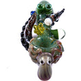 Load image into Gallery viewer, MK Glass Sea-life Octopus Premium Hand Pipe by MK Glass - view 3 | Buddy Brandz
