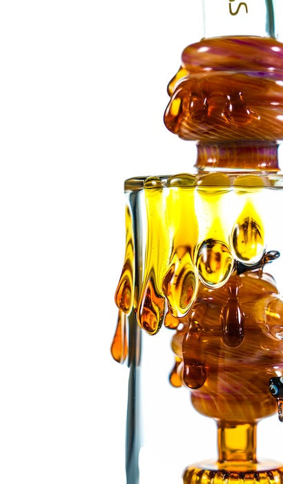 MK Glass Honeydrip Bee Rig by MK Glass - view 3 | Buddy Brandz