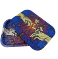 Load image into Gallery viewer, Puff & Pass Metal Tray w/ Magnetic Lid - Blue by Puff & Pass | Buddy Brandz
