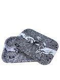 Cargar la imagen en la vista de la galería, Puff & Pass Metal Tray w/ Magnetic Lid - Gray by Puff & Pass | Buddy Brandz
