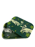 Cargar la imagen en la vista de la galería, Puff & Pass Metal Tray w/ Magnetic Lid - Green by Puff & Pass | Buddy Brandz

