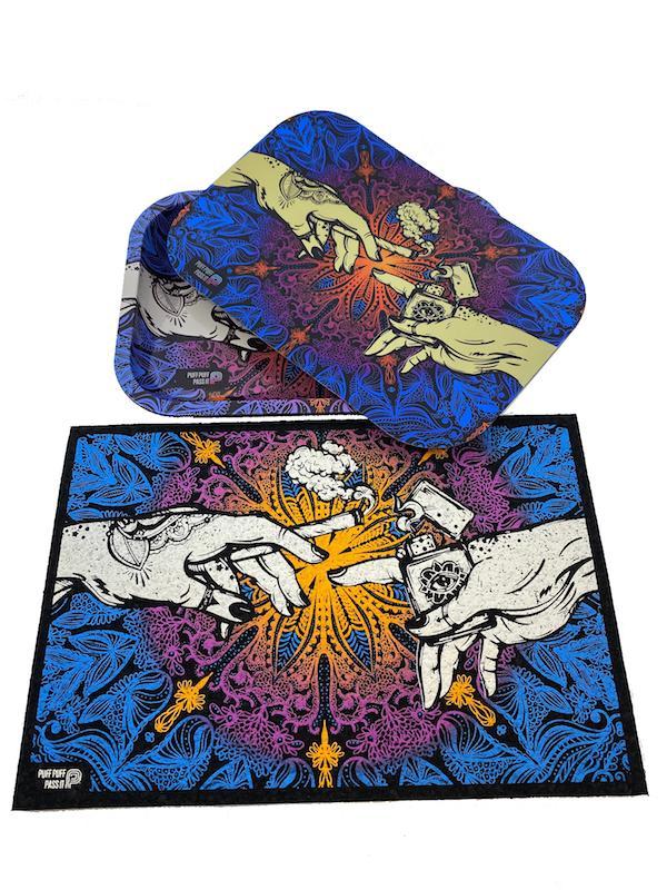 Puff & Pass Moodmat with Matching Tray w/ Lid by Moodmats - view 8 | Buddy Brandz